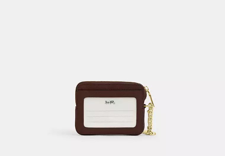 Zip Card Case Chocolate