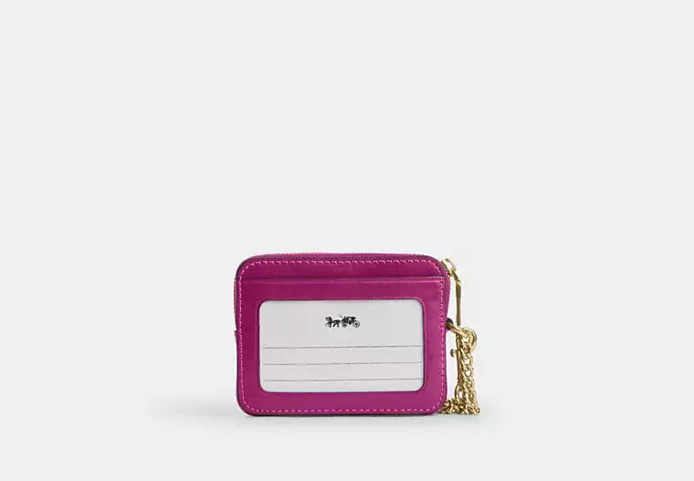 Zip Card Case Fucsia