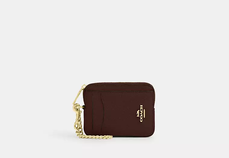 Zip Card Case Chocolate